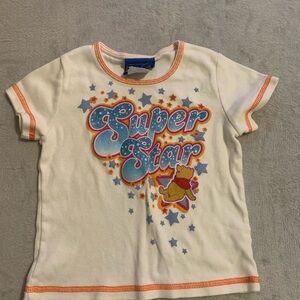 VINTAGE Winnie The Pooh T Shirt Girls 5/6 Disney Jerry Leigh Super‎ Star Y2K